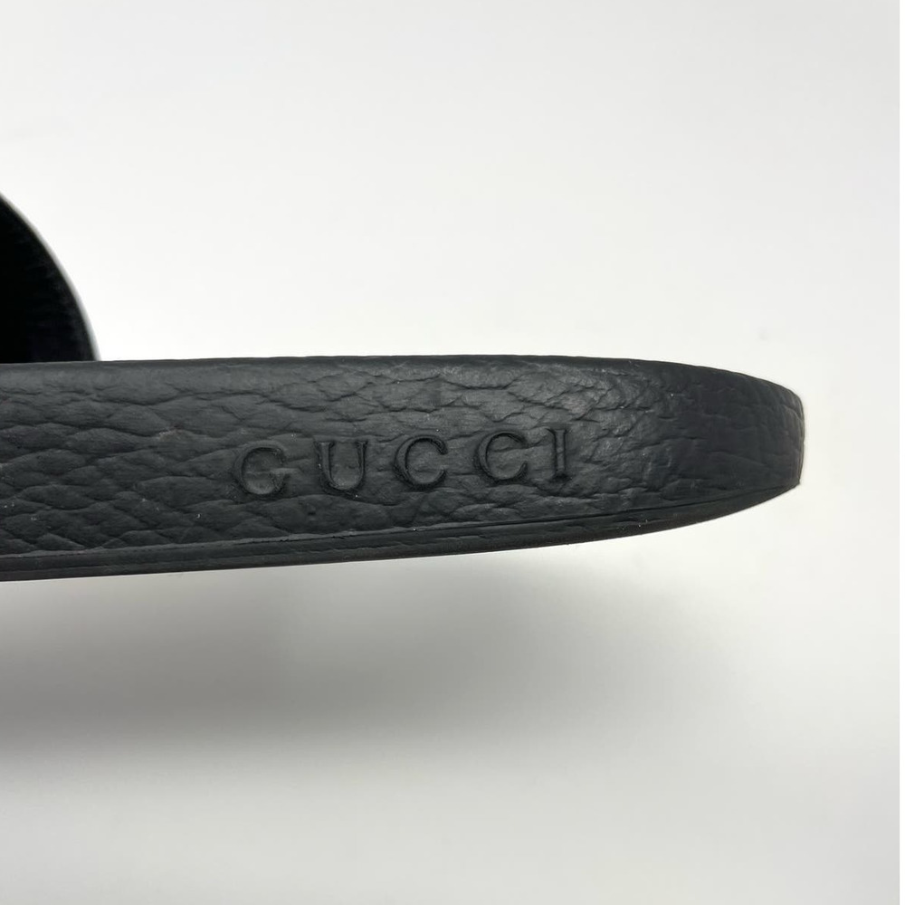 SOLD Gucci GG Blooms Supreme Floral Slide Slip On Rubber Sandals Flats EU 37 - Picture 8 of 13